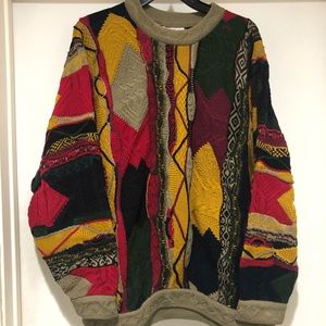 Vintage 90s coogi sweater biggie rap large Cosby